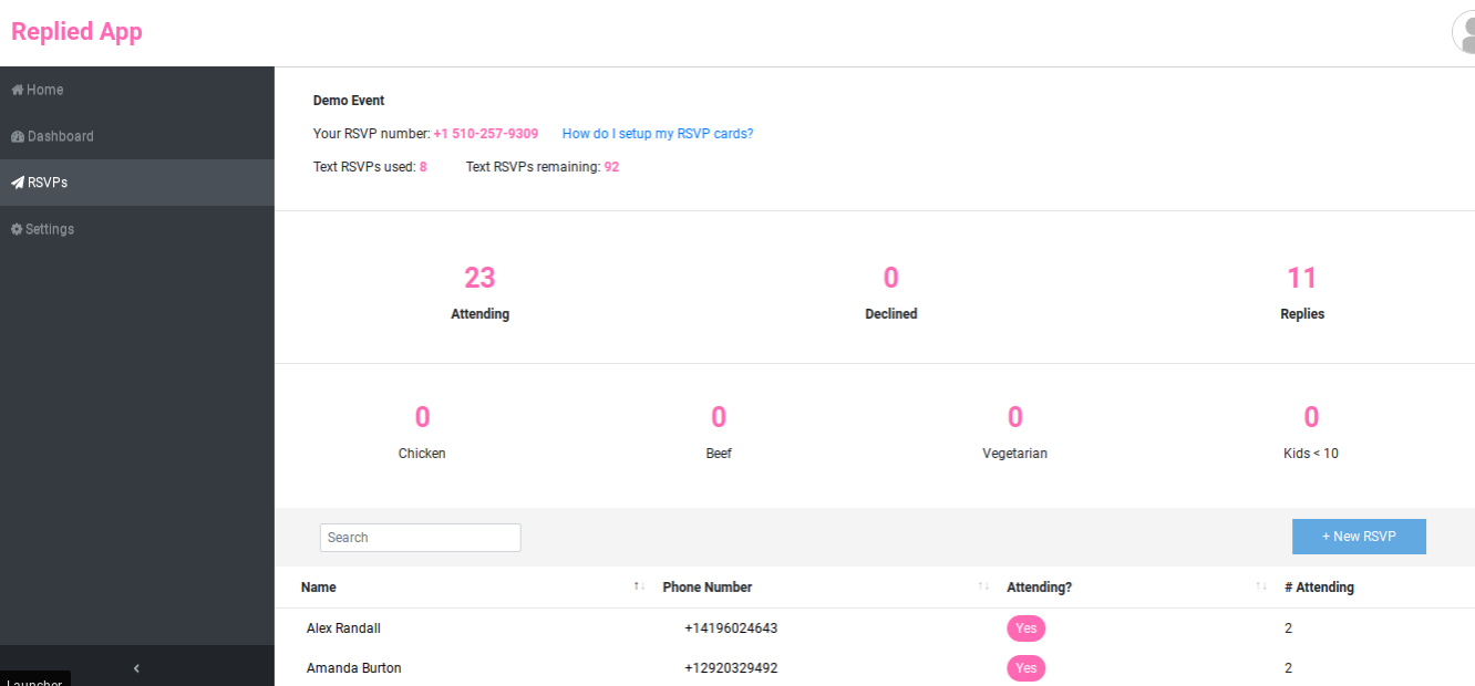 Need your rsvp replies faster use a text rsvp app for your company