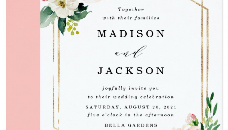 Zazzle wedding invitation